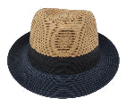 Unisex Colour Block Trilby Blue