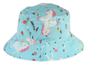 Hat Unicorns Wide Brim Blue 50 cm