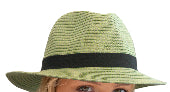 Caroina Fedora Hat 58cm Lime