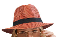 Carolina Fedora Hat 58cm Marsala