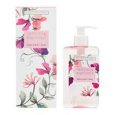 Heathcote & Ivory Sweet Pea & Honeysuckle Hand & Body Wash 250ml