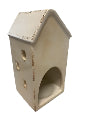 Tea Light Candle House Cream/Brown
