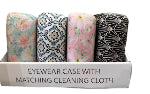 SQN Eyewear Case with Cloth Art Deco