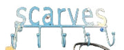 Scarves Wall Hook - Deep Blue