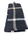 Lenox Quinn Jacquard Blanket Scarf Black/Oat