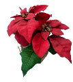 Artificial Poinsettia Flower Pot Red