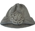 Beanie Brown with Rose