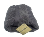 AYLA Geometric Towel Aubergine