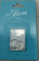 Glam Silver Sleeper +Wheel AB Crystal Earrings