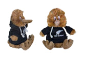 Kiwi Toy with Black NZ Hoodie 22cm