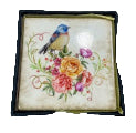 Coasters Birds on Flowers (4) 11cm
