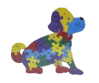 Wooden Puzzle Dog 25x22 cm