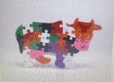 Wooden Puzzle Cow 25x17cm