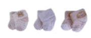 Baby Terry Socks 0-6 month Beige 3pk