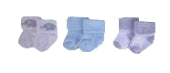 Baby Terry Socks 0-6month Elephant 3pk