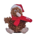 Parrs On Portage Xmas Kiwi Toy with Santa Hat