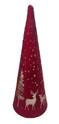 Led Xmas Tree Red  30cm