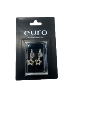 Glam 56470 Crystal Star on Hoop Gold