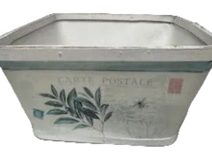 Bamboo Planter Olive Rectangle