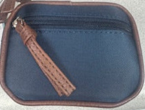 Pill Pouch  Navy Tan