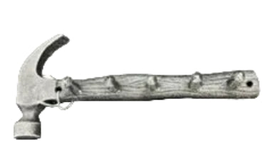 Cast Iron Hammer Key Rack 25cm