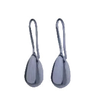 Euro Rhodium Silver Drop Earrings
