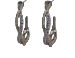 Euro Gold Double Twist Hoop Earrings