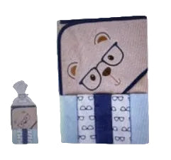 Hooded Towel & Washcloth Bear 5 piece set