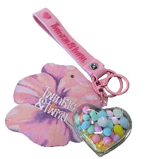 Twinkle & Twirl Bubble Heart Key Ring Rainbow