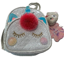 Twinkle & Twirl Unicorn Backpack Silver