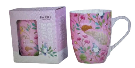 Parrs Coffee Mug Flowers Pink