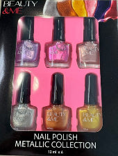 Beauty & Me Nail Polish Collection Metallic 6pk