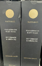 Surmanti Lily Orange & Green Fig Soap Alternative Body Wash