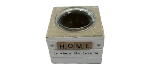 Scrabble Heart Candleholder