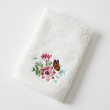 Jardin Face Washer Pink Flower, butterfly