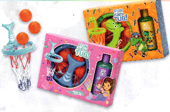 Fun In The Tub Dino Gift Set with Basketball 2pk