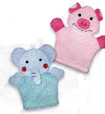 Animal Bath Mitt Pig