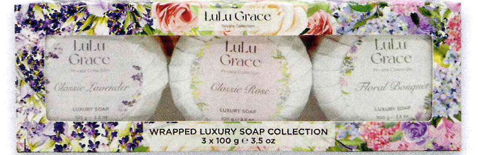 Lulu Grace Round Soap Collection 100g 3pk