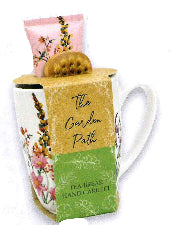 The Garden Path Mug Set Hand Cream & Nail Brush 100ml