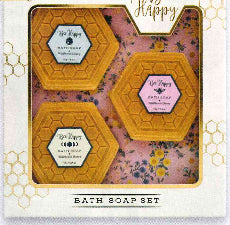 Bee Happy Bath Soap Set 3pc