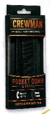 Crewman Pocket Comb with Pouch 2pc