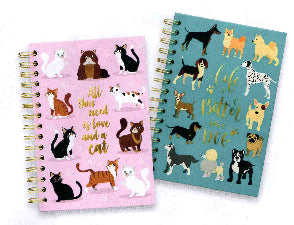 A5 Spiral Notebook Dog
