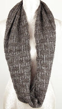 Grey Weave Snood Scarf