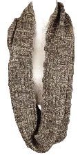 Khaki Weave Snood Scarf