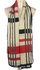 Scarf Plaid Black/Red/White