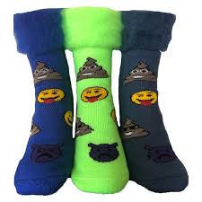 Comfort Socks Emoji Lime