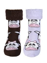 Comfort Socks Kiwiana Cow Soft Lilac
