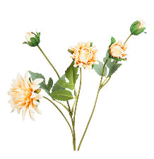 Mum Spray Apricot Peach 49.5cm