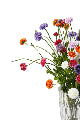 Artificial Pompom Spray Orange