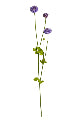 Artificial Pompom Spray Purple 59cm